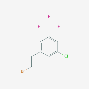 molecular formula C9H7BrClF3 B1415970 1-(2-Bromoethyl)-3-chloro-5-(trifluoromethyl)benzene CAS No. 2229414-09-7