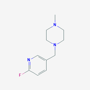 molecular formula C11H16FN3 B1415973 1-[(6-氟吡啶-3-基)甲基]-4-甲基哌嗪 CAS No. 2138552-40-4