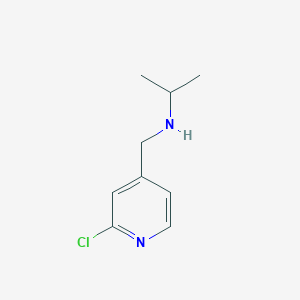 molecular formula C9H13ClN2 B1415989 (2-氯吡啶-4-基甲基)-异丙胺 CAS No. 2028368-51-4