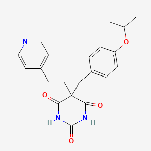 5-[(4-Propan-2-yloxyphenyl)methyl]-5-(2-pyridin-4-ylethyl)-1,3-diazinane-2,4,6-trione