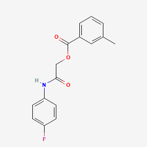 [2-(4-Fluoroanilino)-2-oxoethyl] 3-methylbenzoate