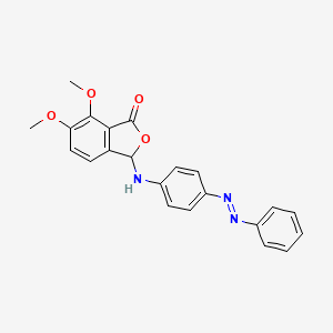 6,7-dimethoxy-3-({4-[(E)-phenyldiazenyl]phenyl}amino)-2-benzofuran-1(3H)-one