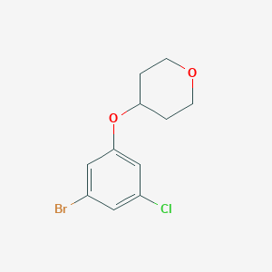 molecular formula C11H12BrClO2 B1416002 4-(3-Bromo-5-chlorophenoxy)oxane CAS No. 2018846-25-6