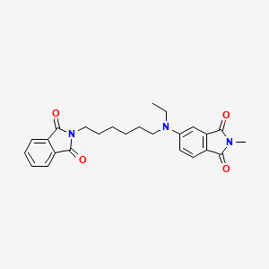 5-{[6-(1,3-dioxo-1,3-dihydro-2H-isoindol-2-yl)hexyl](ethyl)amino}-2-methyl-1H-isoindole-1,3(2H)-dione