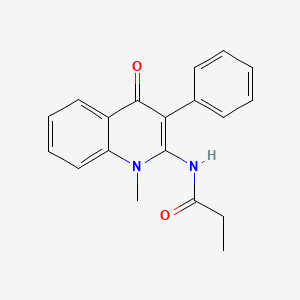 N-(1-methyl-4-oxo-3-phenylquinolin-2-yl)propanamide