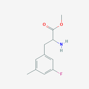 molecular formula C11H14FNO2 B1416012 2-Amino-3-(3-fluoro-5-methylphenyl)-propionic acid methyl ester CAS No. 1822447-33-5