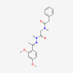 N-[1-(2,4-Dimethoxy-phenyl)-eth-(E)-ylidene-hydrazinocarbonylmethyl]-2-phenyl-acetamide