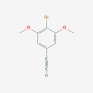 molecular formula C10H9BrO2 B1416023 2-溴-5-乙炔基-1,3-二甲氧基苯 CAS No. 2228428-05-3