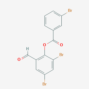 2,4-Dibromo-6-formylphenyl 3-bromobenzoate