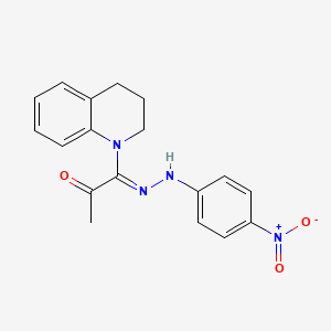 1-(3,4-Dihydro-2H-quinolin-1-yl)-1-[(4-nitro-phenyl)-hydrazono]-propan-2-one