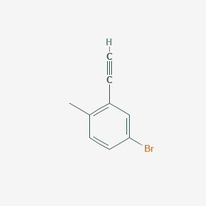 molecular formula C9H7B B1416025 4-Bromo-2-ethynyl-1-methylbenzene CAS No. 2228330-14-9