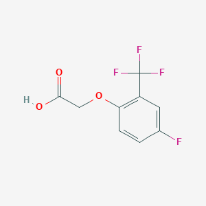molecular formula C9H6F4O3 B1416026 2-[4-Fluoro-2-(trifluoromethyl)phenoxy]acetic acid CAS No. 2228803-47-0