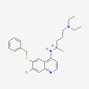 n4-[6-(Benzylsulfanyl)-7-chloroquinolin-4-yl]-n1,n1-diethylpentane-1,4-diamine