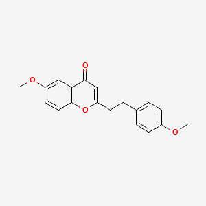 4H-1-Benzopyran-4-one, 6-methoxy-2-(2-(4-methoxyphenyl)ethyl)-