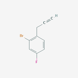molecular formula C9H6BrF B1416029 2-Bromo-4-fluoro-1-(prop-2-yn-1-yl)benzene CAS No. 2229011-45-2
