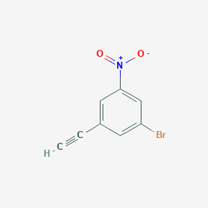 molecular formula C8H4BrNO2 B1416035 1-溴-3-乙炔基-5-硝基苯 CAS No. 1286734-53-9