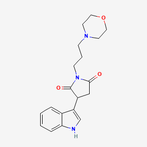 2-(Indol-3-yl)-N-(3-morpholinopropyl)succinimide