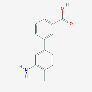 molecular formula C14H13NO2 B1416039 3-(3-氨基-4-甲基苯基)苯甲酸 CAS No. 2138523-33-6