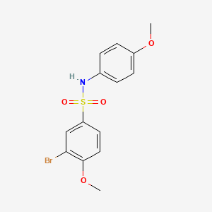 3-bromo-4-methoxy-N-(4-methoxyphenyl)benzenesulfonamide