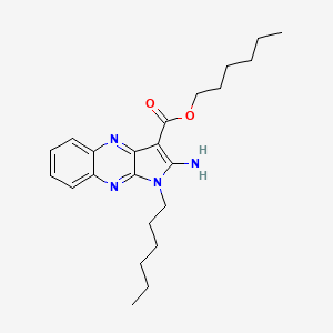 hexyl 2-amino-1-hexyl-1H-pyrrolo[2,3-b]quinoxaline-3-carboxylate