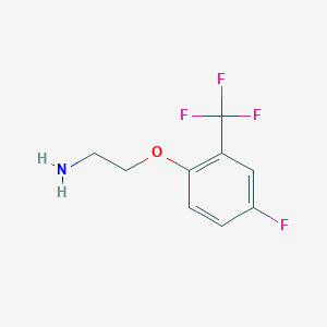 molecular formula C9H9F4NO B1416050 2-(4-氟-2-三氟甲基苯氧基)-乙胺 CAS No. 2229397-91-3