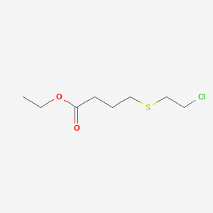 Ethyl 4-[(2-chloroethyl)sulfanyl]butanoate