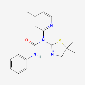 1-(5,5-dimethyl-4H-1,3-thiazol-2-yl)-1-(4-methylpyridin-2-yl)-3-phenylurea