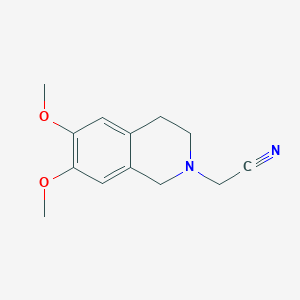 molecular formula C13H16N2O2 B14160589 (6,7-dimethoxy-3,4-dihydroisoquinolin-2(1H)-yl)acetonitrile CAS No. 160446-14-0