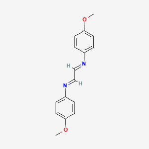 Benzenamine, N,N'-1,2-ethanediylidenebis[4-methoxy-