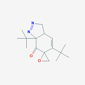 5,7a-di-tert-butyl-3a,7a-dihydrospiro[indazole-6,2'-oxiran]-7(3H)-one