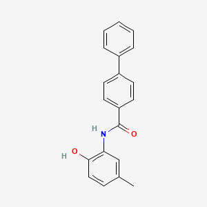 N-(2-hydroxy-5-methylphenyl)biphenyl-4-carboxamide