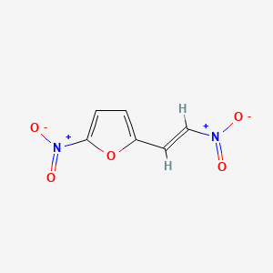 molecular formula C6H4N2O5 B14160666 1-(5-Nitro-2-furyl)-2-nitroethylene CAS No. 32782-46-0