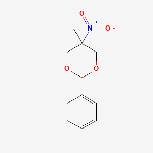 molecular formula C12H15NO4 B14160680 5-Ethyl-5-nitro-2-phenyl-1,3-dioxane CAS No. 4064-92-0