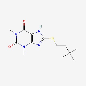 Theophylline, S-((3,3-dimethylbutyl)thio)-