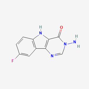 3-amino-8-fluoro-3,5-dihydro-4H-pyrimido[5,4-b]indol-4-one