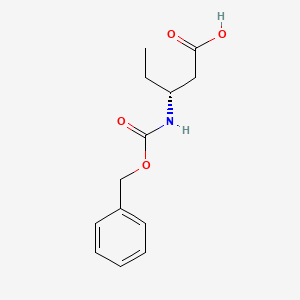 molecular formula C13H17NO4 B1416097 (R)-3-N-Cbz-氨基戊酸 CAS No. 1263078-28-9