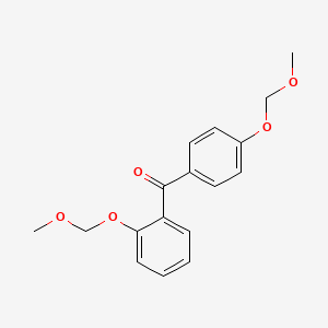 molecular formula C17H18O5 B1416100 [2-(Methoxymethoxy)phenyl][4-(methoxymethoxy)phenyl]methanone CAS No. 938458-72-1