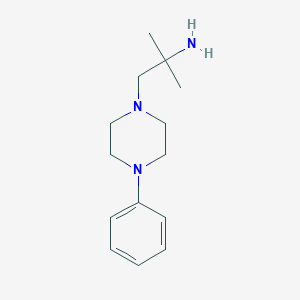 molecular formula C14H23N3 B1416103 2-甲基-1-(4-苯基哌嗪-1-基)丙烷-2-胺 CAS No. 84725-45-1