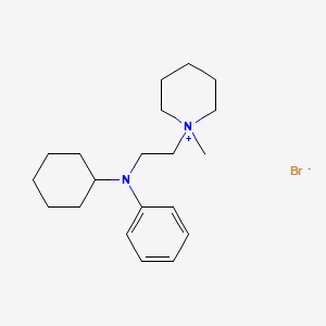 1-(2-(N-Cyclohexylanilino)ethyl)-1-methyl-piperidinium bromide