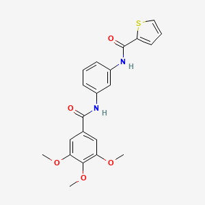 molecular formula C21H20N2O5S B14161039 N-(3-{[(3,4,5-trimethoxyphenyl)carbonyl]amino}phenyl)thiophene-2-carboxamide CAS No. 384376-60-7