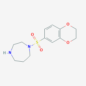 B1416104 1-(2,3-Dihydro-1,4-benzodioxine-6-sulfonyl)-1,4-diazepane CAS No. 1082556-61-3