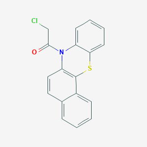 7H-Benzo[c]phenothiazine, 7-chloroacetyl-