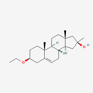 (3|A,16|A)-3-ethoxy-16-methylandrost-5-en-16-ol