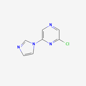 B1416113 2-Chloro-6-(1H-imidazol-1-yl)pyrazine CAS No. 941294-48-0