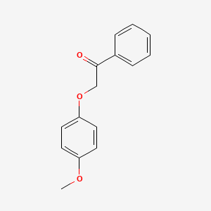 molecular formula C15H14O3 B14161138 2-(4-Methoxyphenoxy)-1-phenylethan-1-one CAS No. 14385-49-0