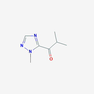 molecular formula C7H11N3O B1416115 2-Methyl-1-(1-methyl-1H-1,2,4-triazol-5-yl)propan-1-one CAS No. 959239-52-2