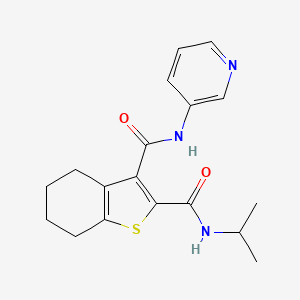 N~2~-(propan-2-yl)-N~3~-(pyridin-3-yl)-4,5,6,7-tetrahydro-1-benzothiophene-2,3-dicarboxamide