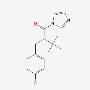 1H-Imidazole, 1-(2-((4-chlorophenyl)methyl)-3,3-dimethyl-1-oxobutyl)-