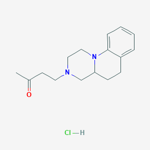 3-(3-Oxobutyl)-2,3,4,4a,5,6-hexahydro-1H-pyrazino(1,2-a)quinoline hydrochloride