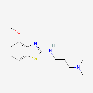 molecular formula C14H21N3OS B1416124 N'-(4-乙氧基-1,3-苯并噻唑-2-基)-N,N-二甲基丙烷-1,3-二胺 CAS No. 1105195-36-5